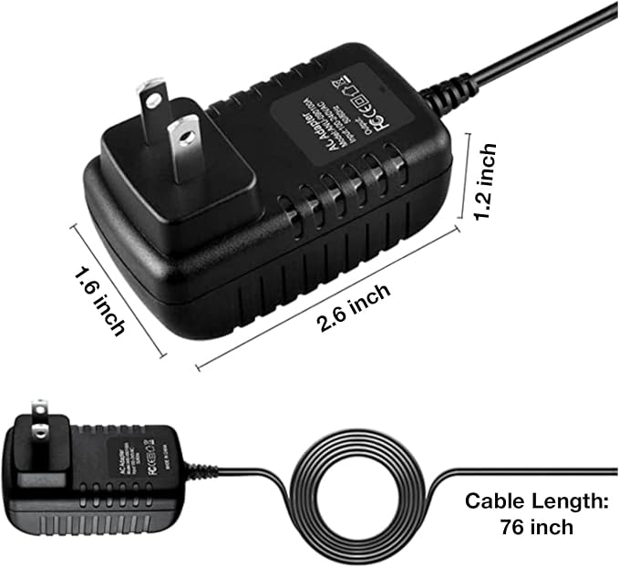 12V AC-DC Adapter Replacement for Vollara Model A1018B ActivePure Fresh Air - Image 3