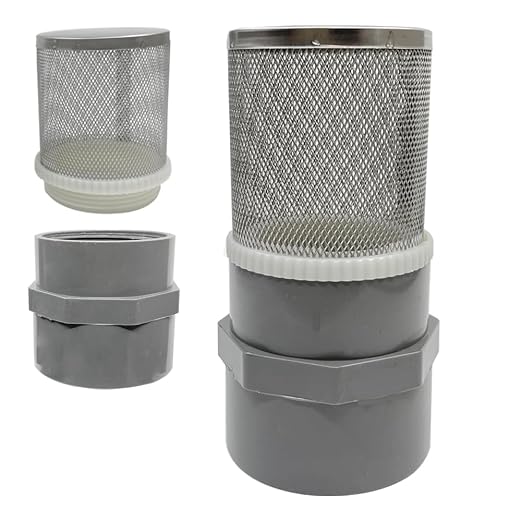 1" Stainless Steel Filter Cover Connected to 1 inch/DN25 Grey PVC Filter Water by AIMCOCO