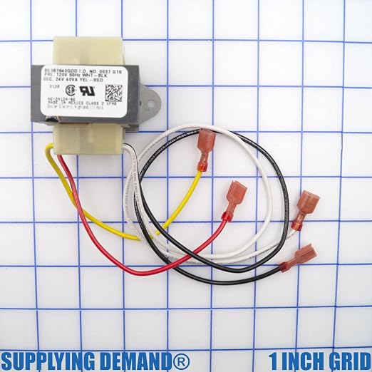 Supplying Demand 46-24124-06 HVAC Transformer 40 VA 120/24V Channel 2 Hole - Image 4