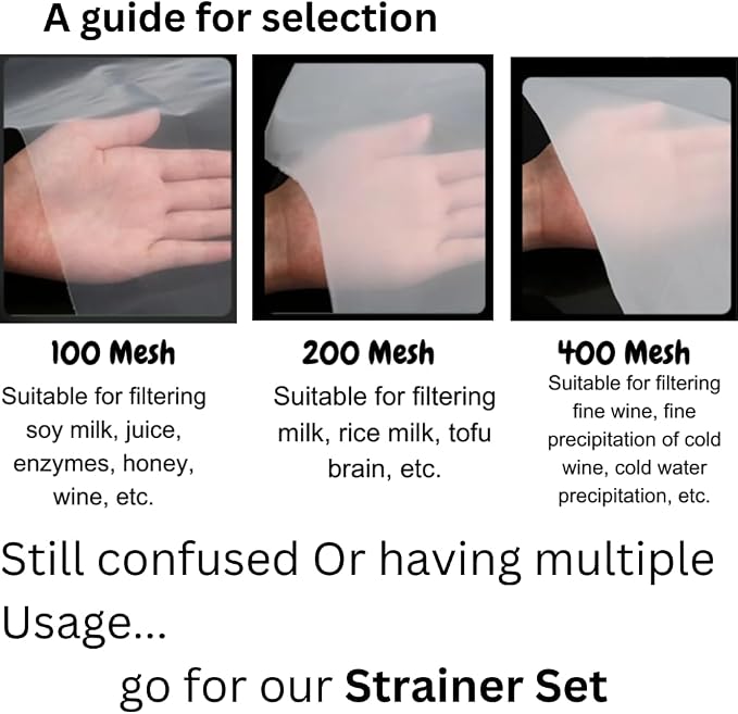 Kitchen Ultra-Fine Nylon Mesh Strainer I Filter Spoon Sieve - Image 2