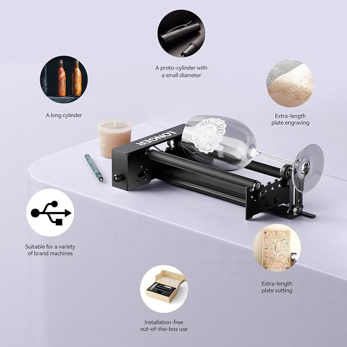 Longer Laser Engraver Rotary Roller - Image 7