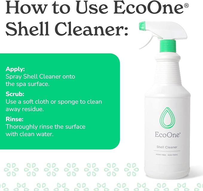 Shell Cleaner by EcoOne | All-Natural, Fragrance-Free Spa & Hot Tub Surface - Image 3