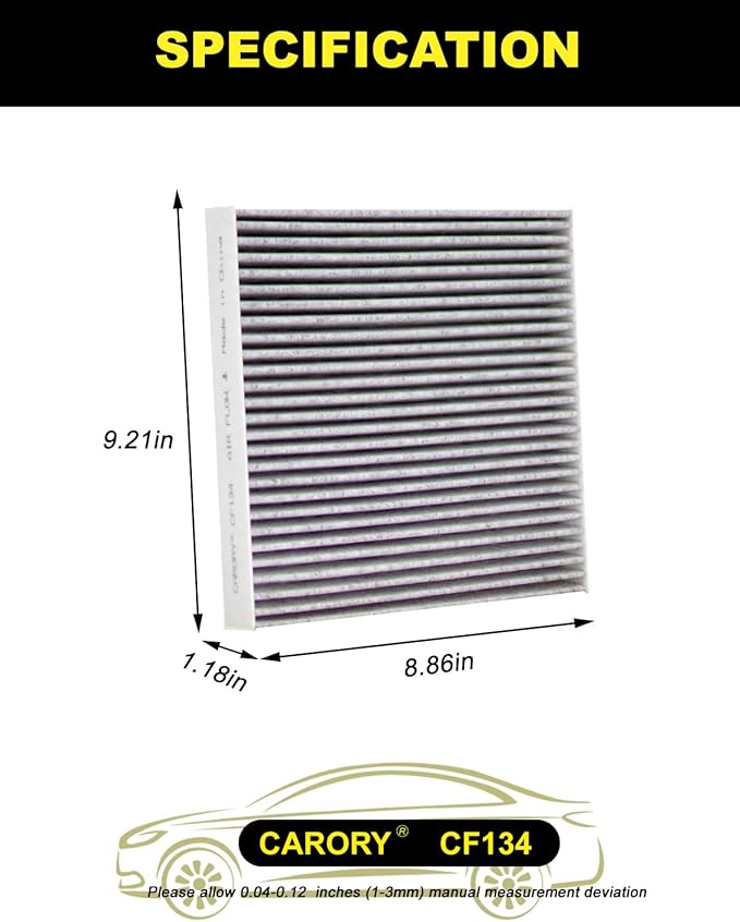 CARORY Cabin Air Filter w/Activated Carbon - Image 2