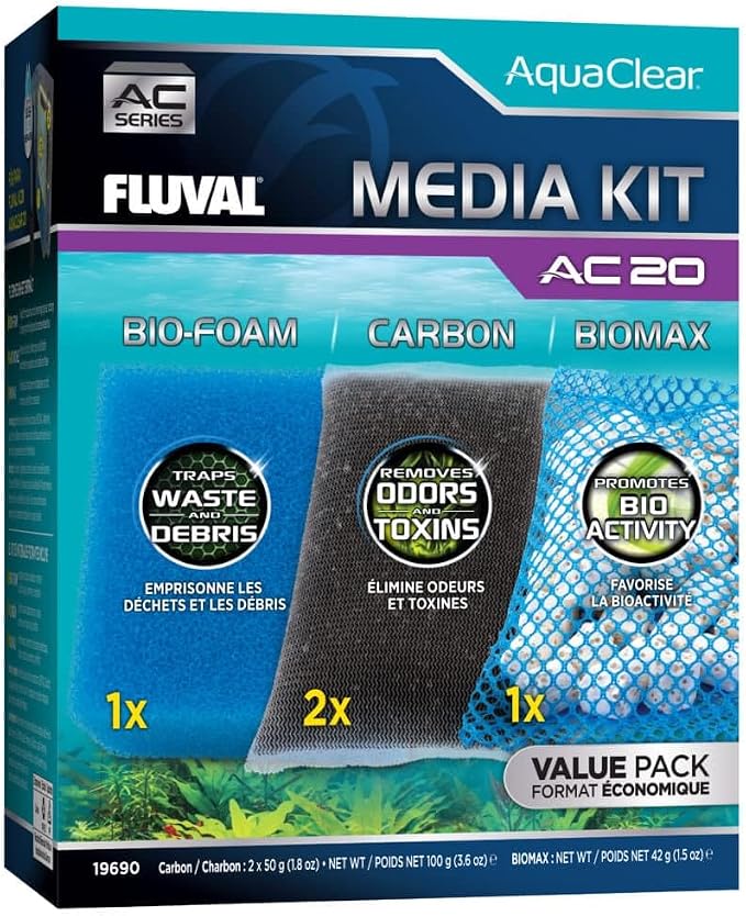 Fluval - Media Maintenance Kit for AC20 Power Filter - for Use in Freshwater & by Fluval