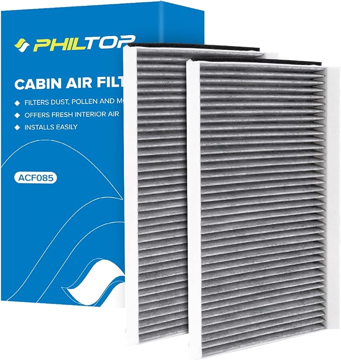 PHILTOP HEPA Cabin Air Filter w/Activated Carbon, Compatible by PHILTOP