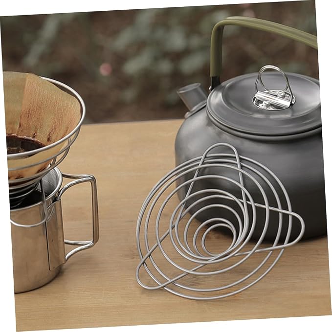 Zerodeko 2pcs Coffee Filters Compatible Stainless Steel Dripper Camping Dripper - Image 5