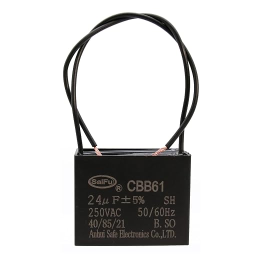 CBB61 Capacitor 24uf 250V AC Ceiling Fan 2 Wire 50/60Hz by AKZYTUE