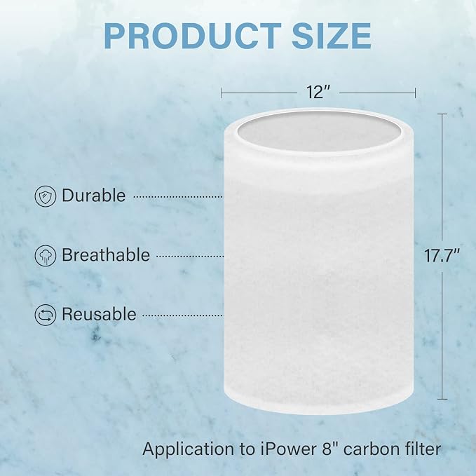 iPower GLFILTPREFILT8 8 Inch Replacement Prefilter - Image 4