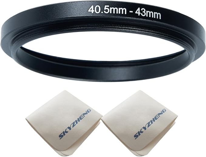40.5mm Lens to 43mm Camera Lens Adapter 40.5mm to 43mm Step Up Ring Adapter Ring by SKYZHENG