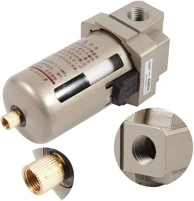 Moisture Trap Air Filter, 1/2 Inch Air Filter Compressor Water Moisture Trap - Image 8