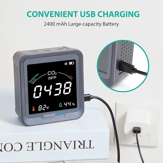 INKBIRDPLUS Ndir Air Quality Monitor Indoor - Image 5