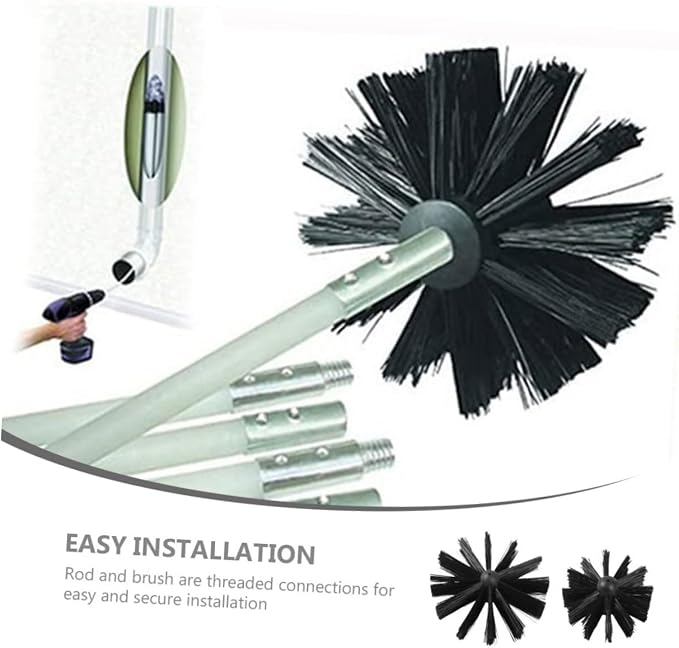 Garneck 2pcs Dryer Brush Chimney Cleaner Tool Pipe Cleaners Bulk Scrubber Brush - Image 4