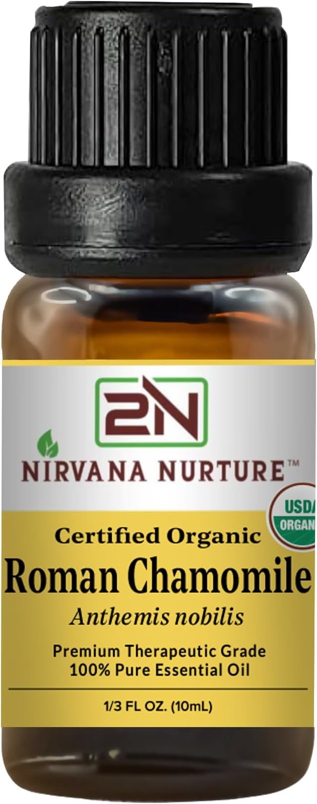 Roman Chamomile Essential Oil USDA Certified Organic, 100% Pure Natural Premium Grade, Undiluted
