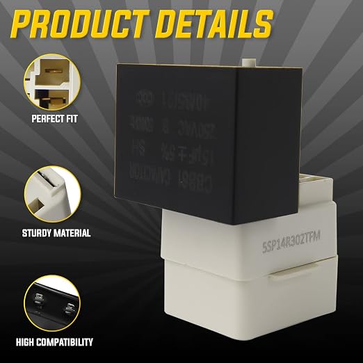 Upgraded W10613606 Refrigerator Compressor Start Relay and Capacitor by Seentech - Image 3