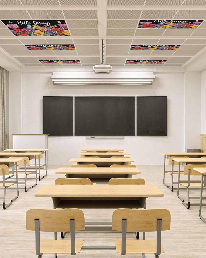 Fluorescent Light Covers for Ceiling Lights Hello Spring Magnetic Light Filters - Image 4