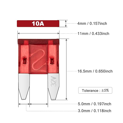 Chanzon 120pcs UL Listed ATM APM Mini Blade Fuse Assorted - Image 3