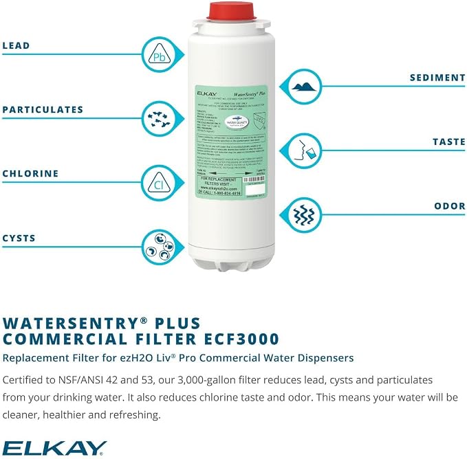 Elkay WaterSentry Plus Commercial Water Dispenser Replacement Filter - Image 2