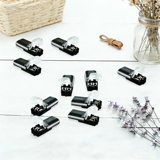 50 Pack Low Voltage Wire Connector, Led Strip Lights Double Wire Plug-in Led - Image 4