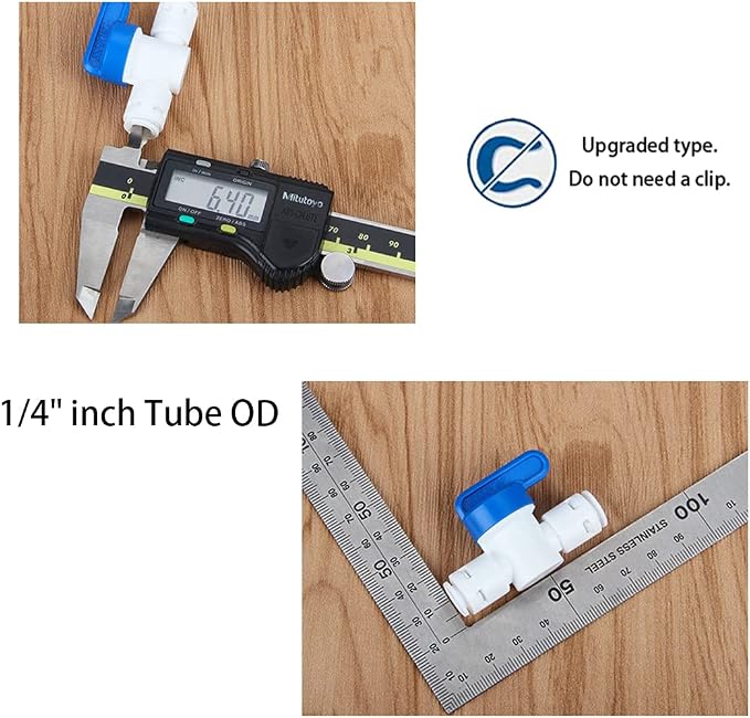 1/4" Push to Connect Shut Off Ball Valve - Image 2