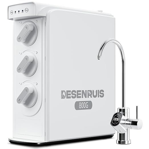 Reverse Osmosis System, Dual RO Water Filter, 800 GPD Fast Flow, 3:1 Pure to - Image 10