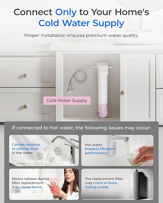 Waterdrop BFU1 Water Filter for Bathroom for Face Care, Soft Water, - Image 3