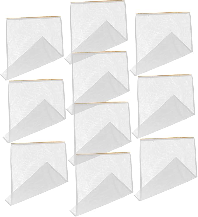 10pcs Honey Strainer Bag Wear-Resistant Mesh Filter Tool by AUTSUPPL