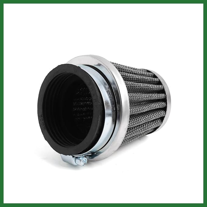 Motoforti Black Universal Tapered 50mm Motorcycle Intake Filter Cafe Racer - Image 2