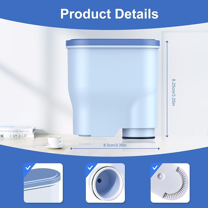 8-Pack Water Filter for Philips Saeco AquaClean CA6903 – Anti-Lime Scale - Image 4