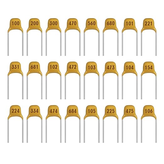 24 Values Monolithic Ceramic Capacitor Assortment Kit 10pF 20pF 30pF 47pF 56pF - Image 3