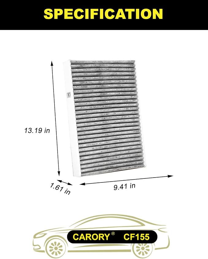 CARORY Cabin Air Filter w/Activated Carbon - Image 2