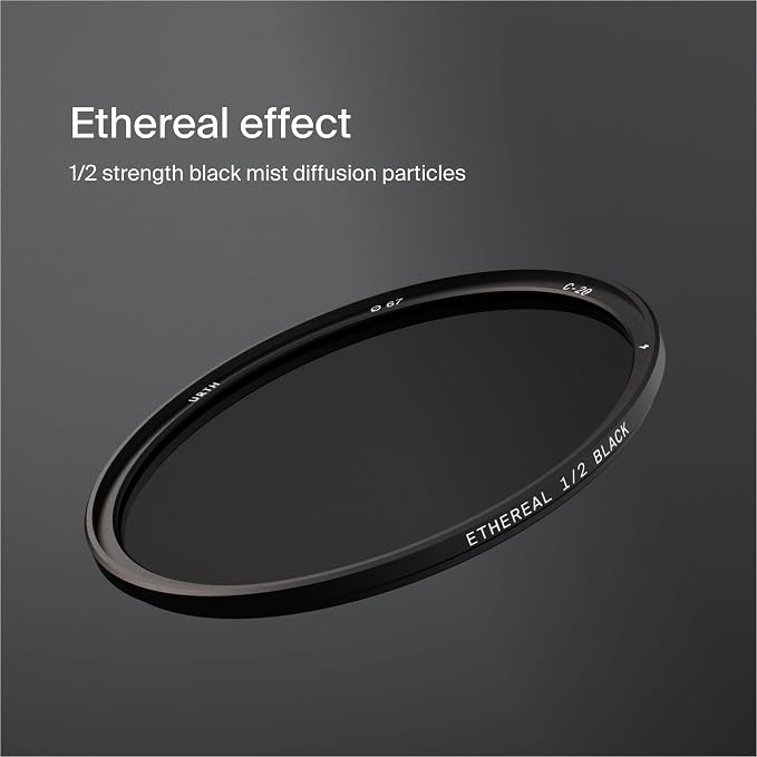 Urth 82mm Magnetic Ethereal Black Mist ½ Diffusion Lens Filter — Cinematic - Image 2