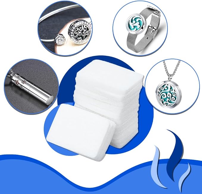 PH PandaHall 100pcs Unscented Refill Pad 1.1×0.8" Unscented Aroma Pads White - Image 2