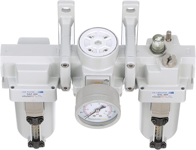 PneumaticPlus SAU400-N06G-MEP Compressed Air Filter Regulator Lubricator Combo - Image 7