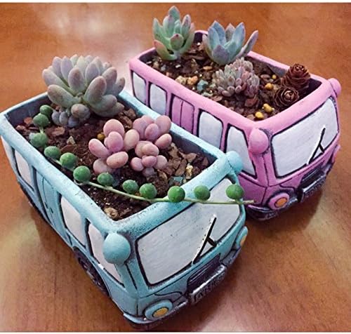 Green Bus Succulent Planter Pots, Small Plants Pot - Image 6
