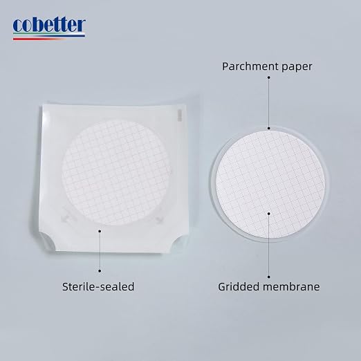 100Pack MCE Gridded Membrane Filter 47mm 0.45μm Mixed Cellulose Esters Membrane - Image 6