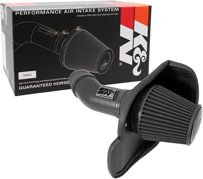 K&N Cold Air Intake System: Dry-Flow Air Filter, Increase Performance & Towing: by KNEngineeringInc