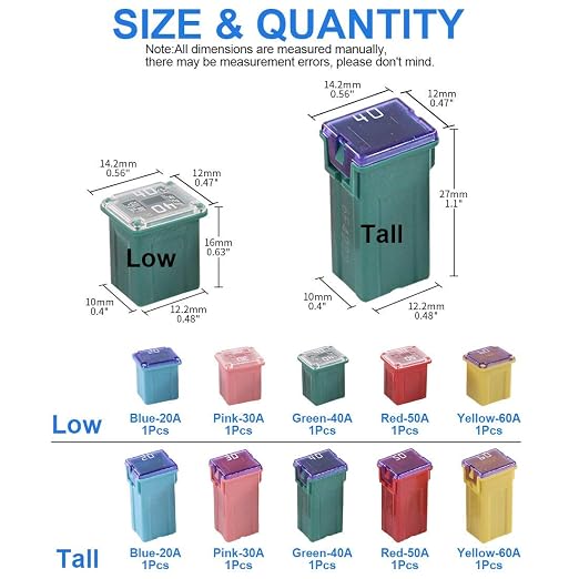 30 pc Automotive Combination Low and Tall/STD Profile Box Shaped Assortment - Image 2