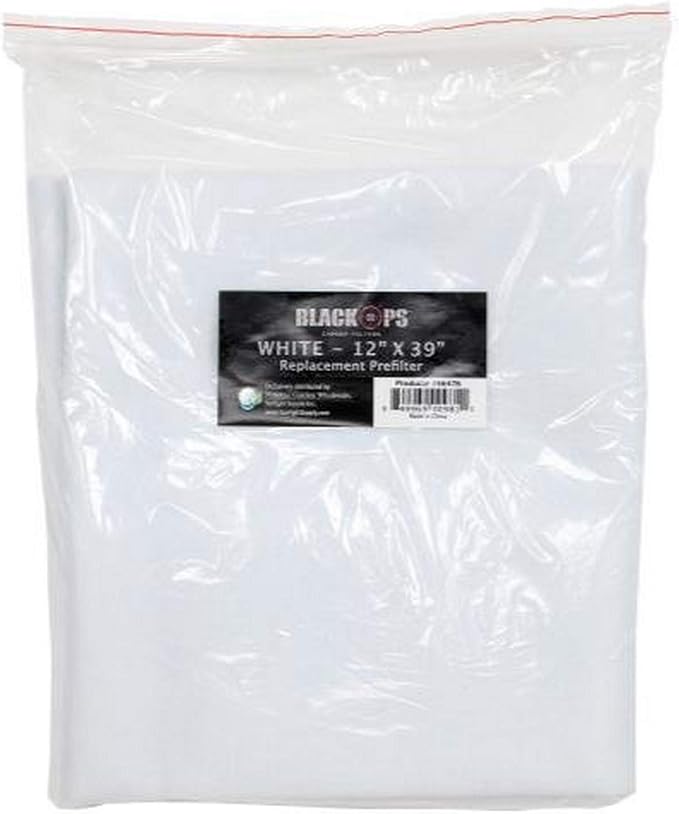 Black Ops Replacement Pre-Filter 12 in x 39 in White by BLACKOPS