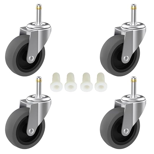RILIDRI 3-Inch Swivel Stem Caster by RILIDRI