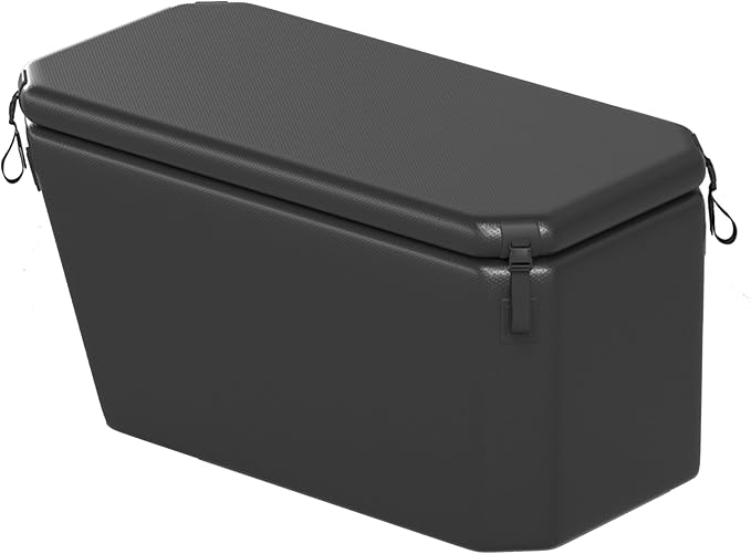 DEEPTIME Angled Portable Ice Bath Tub Cold Plunge (Black) | For Athletes Fitness Recovery, Outdoor Cold Plunge, Chiller Compatible