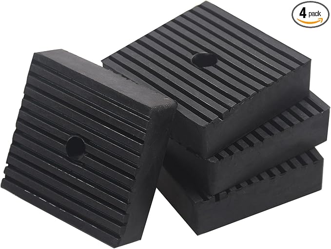 4" x 4" x1"Shock pad 4 Pack for Air Compressor Air Conditioner, Washing Machine by Lakapre