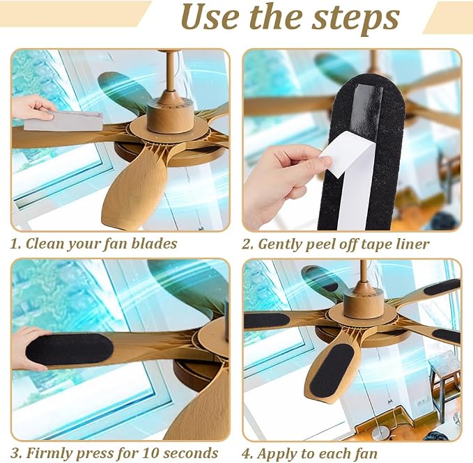 BENECREAT 20pcs Ceiling Fan Filters - Image 4
