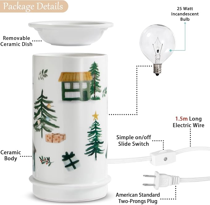 STAR MOON Ceramic Wax Melt Warmer, Candle Wax Warmer - Image 4