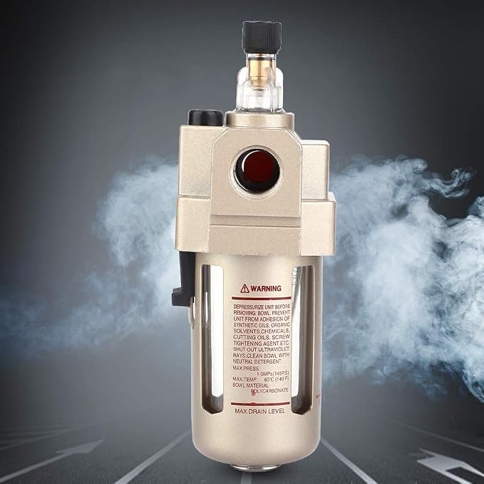 3/8" Compressed Air Line Filter, Air Compressor Drain Oil Mister Water Moisture - Image 4
