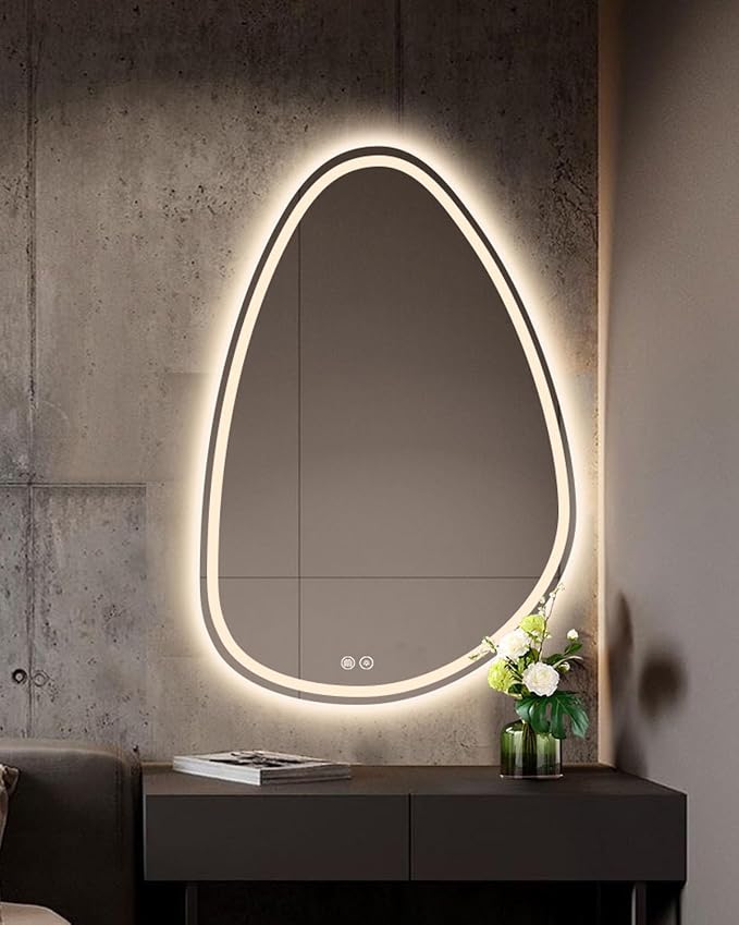 JSLJDM 500 X800 mm Illuminated Backlit LED Bathroom Mirror, Wall Mounted - Image 2