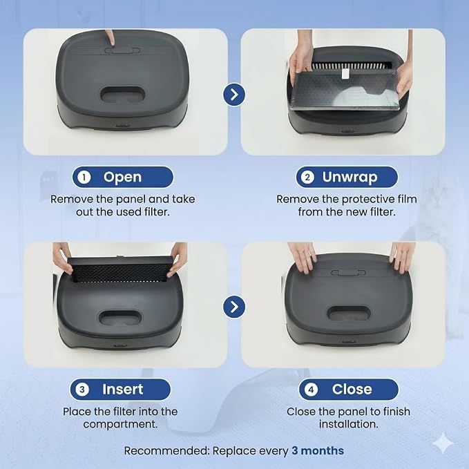 Neakasa Airstep, 2-in-1 Litter Box Air Purifier & Cat Step, 3-Mode Odor - Image 8