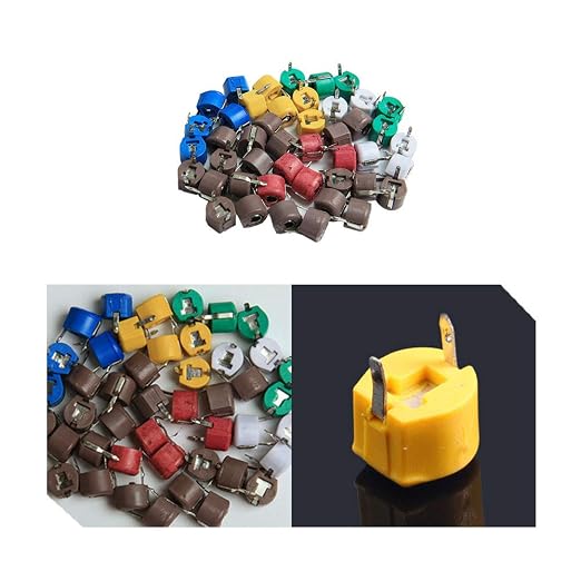 Acxico 45 pcs 9 Values Trimmer Capacitor Kit Assorted Adjustable Variable by Acxico