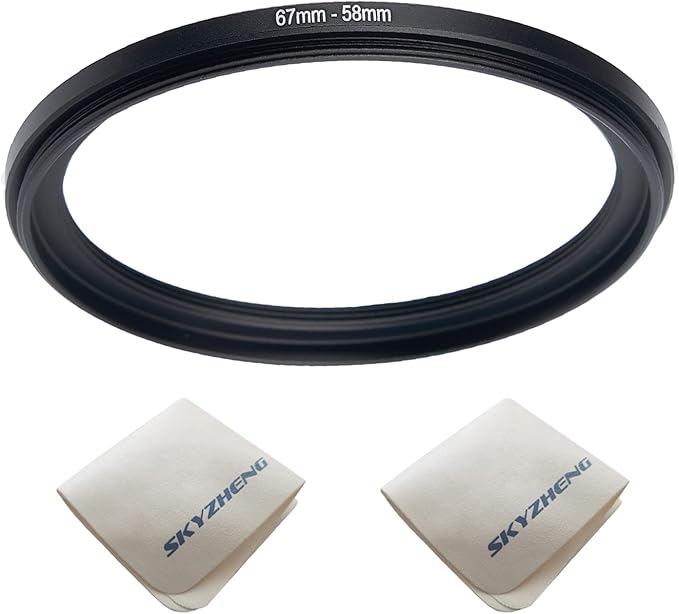 67mm Lens to 58mm Camera Lens Adapter 67mm to 58mm Step Down Ring Adapter Ring by SKYZHENG