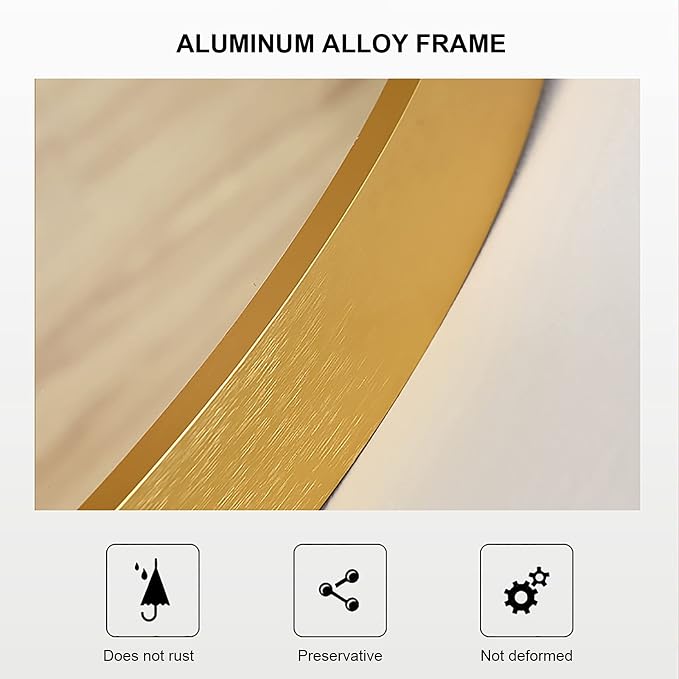 Oval LED Illuminated Bathroom Mirror, Wall-mounted Vanity Makeup Mirror - Image 4