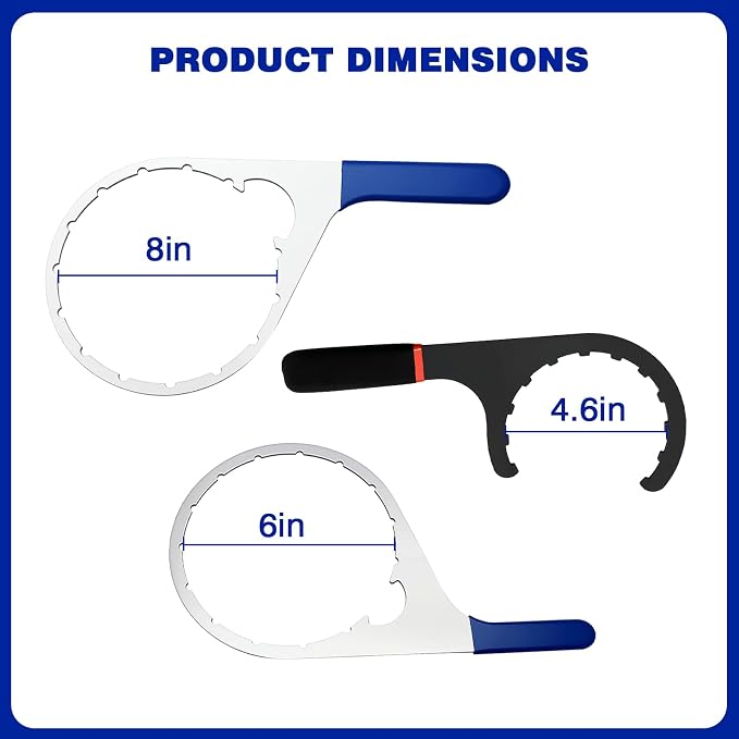 4.6/6/8-Inch Fuel Filter Wrench Set Compatible - Image 5
